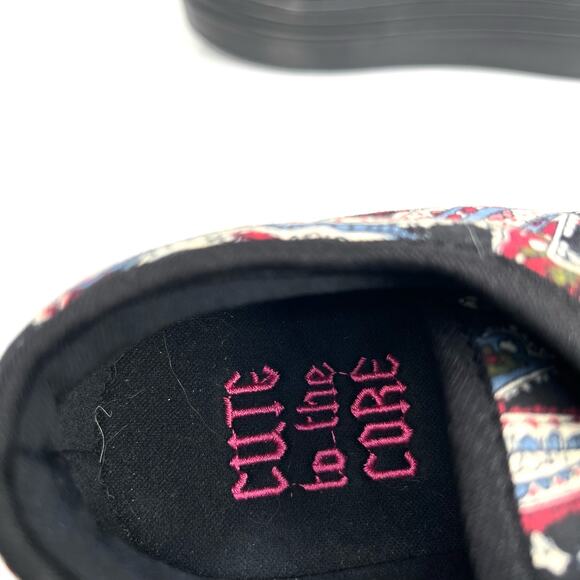 Cute to the Core triple decker paisley women’s platform sneakers shoes. - Picture 7 of 8